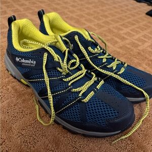 Columbia Montrail Navy and Neon Trail Shoes